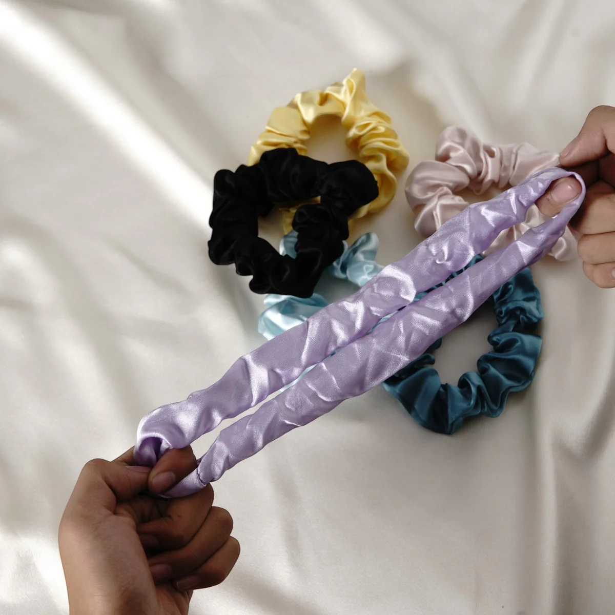Mulberry Silk Minnie Scrunchies - Mimi's Hair Designs