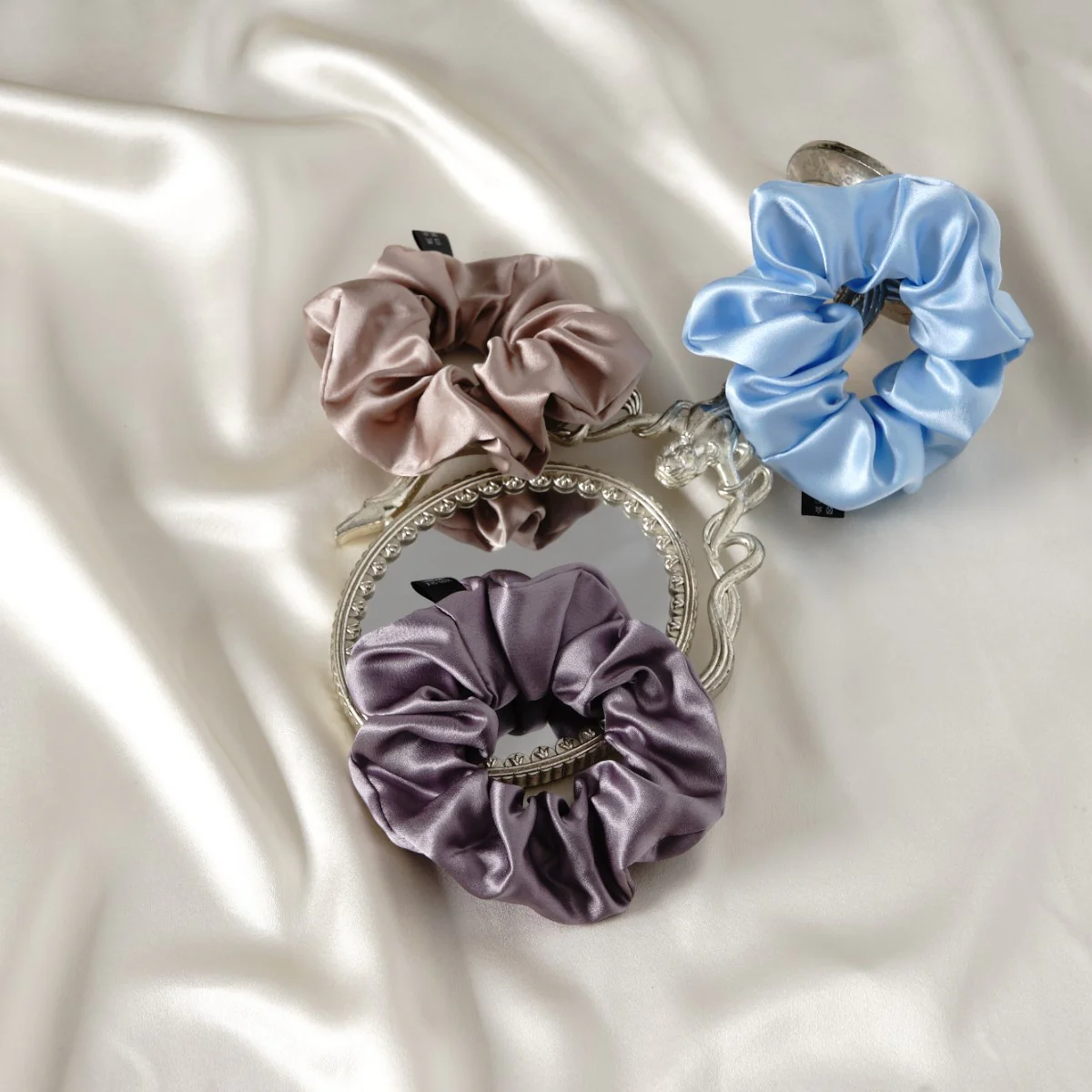 Mulberry Silk Minnie Scrunchies - Mimi's Hair Designs