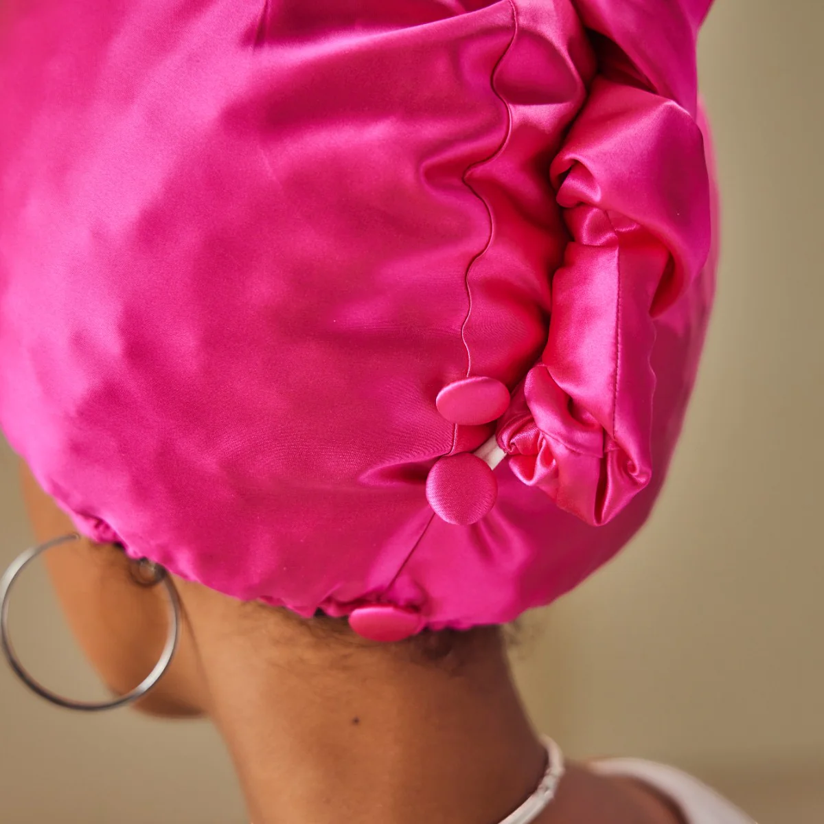 100% Mulberry Silk Head Turban Hair Wrap with Hyaluronic Acid Inside - Mimi's Hair Designs