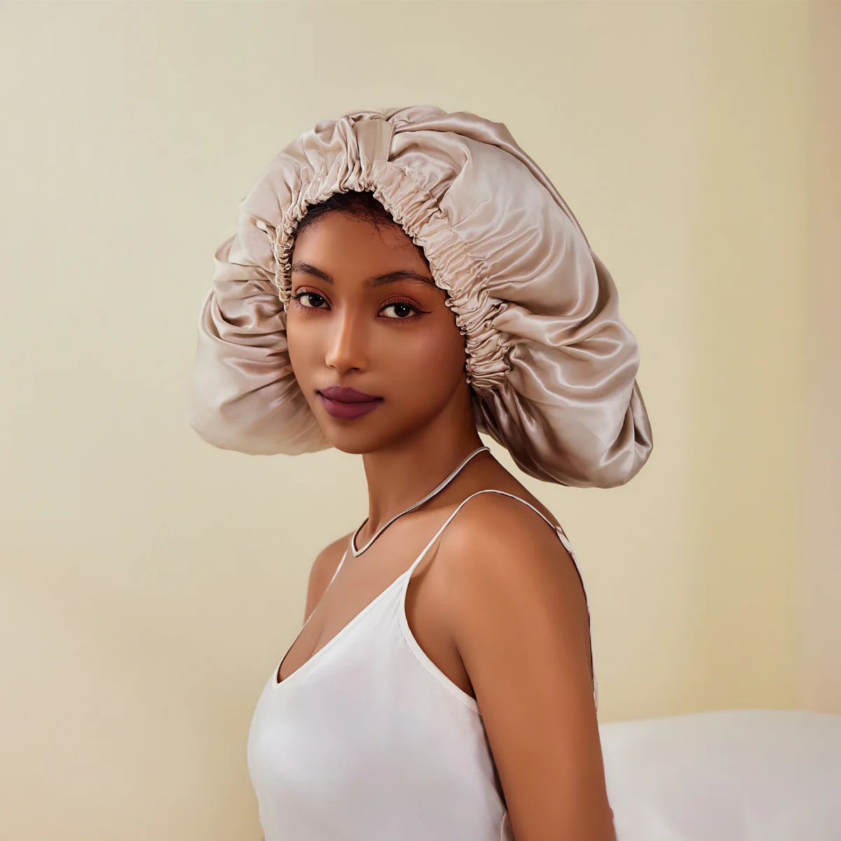 Moisturized Mulberry Silk Bonnet for Long Hair | Braid | Locs with Hyaluronic Acid Inside - Mimi's Hair Designs