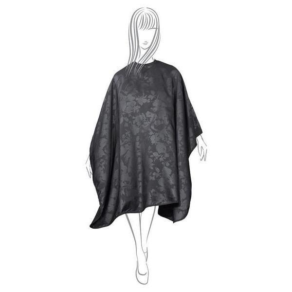 Fromm Black Collection Hairstyling Cape (Flower Print) - Mimi's Hair Designs