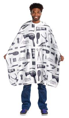 Barber Print Styling Cape - Mimi's Hair Designs
