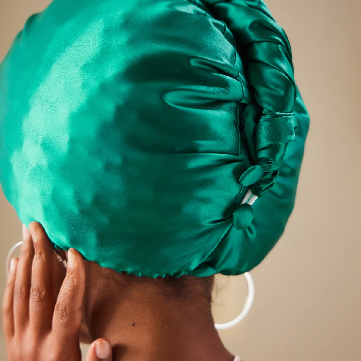 100% Mulberry Silk Head Turban Hair Wrap with Hyaluronic Acid Inside - Mimi's Hair Designs